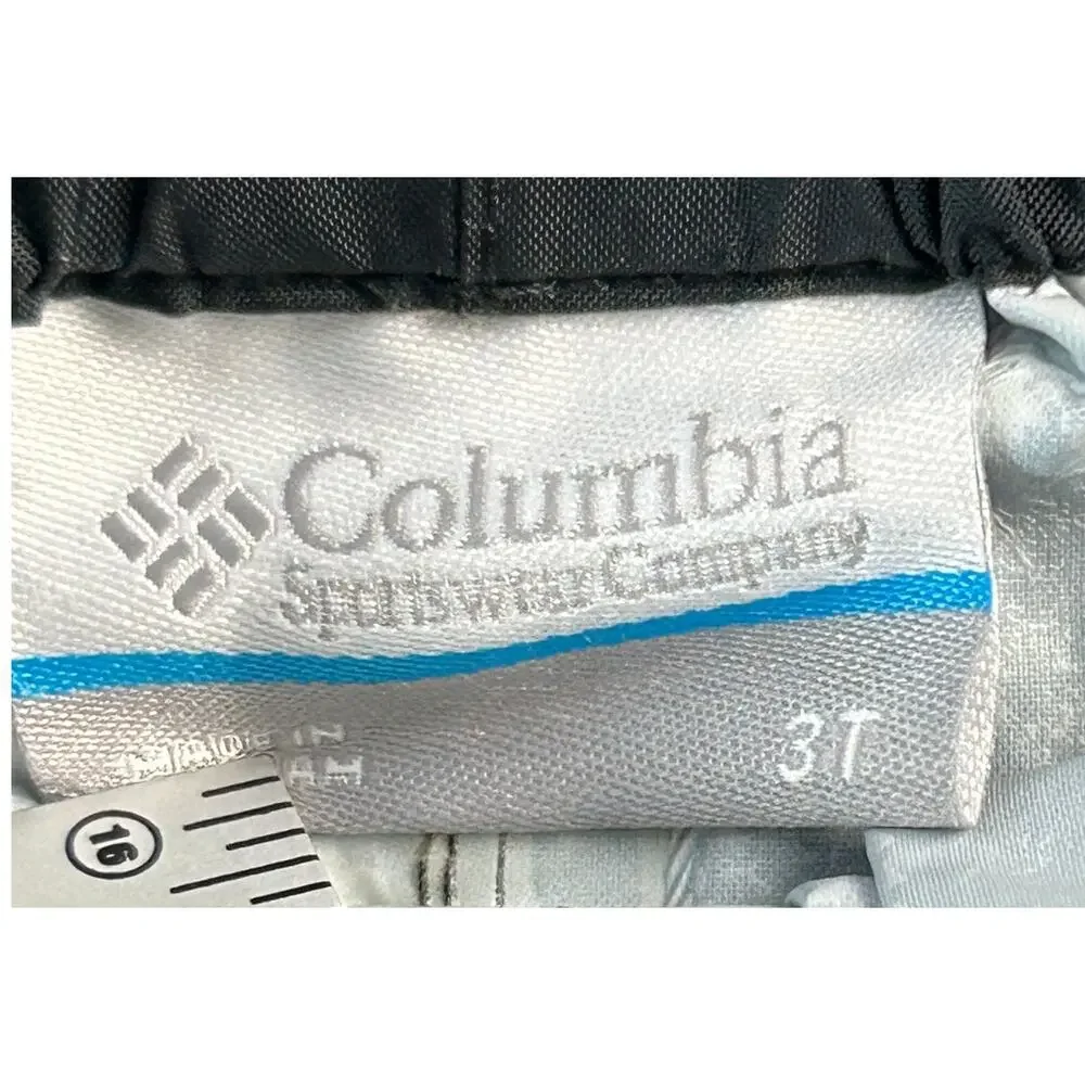 Columbia Youth Rain Pants Size 16 Black Waterproof Outdoor Hiking Cargo Pants - Picture 3 of 7